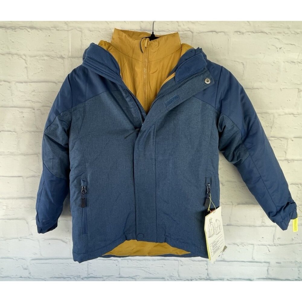All in Motion Boy  Water & Wind Resistant 3-in-1 jacket Blue/Yellow  S (6/7) $60